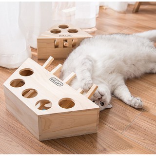 (Order) Đồ chơi gỗ - Mèo chơi hamster