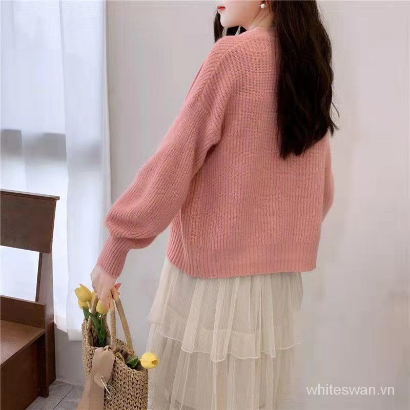 Áo Khoác Cardigan Ngắn Dáng Rộng Thời Trang Mùa Thu 2021s Cho Nữ | BigBuy360 - bigbuy360.vn