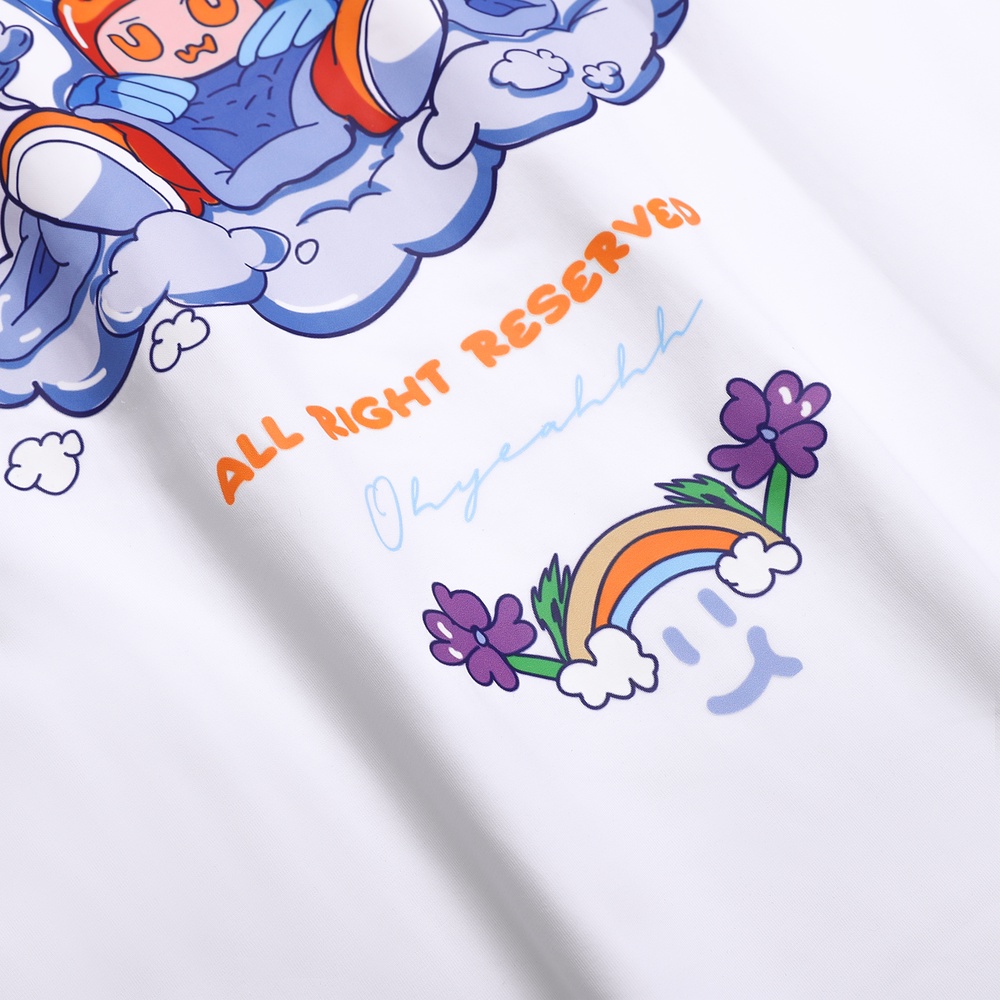 Áo thun tay lỡ OHYEAH phông Unisex nam nữ Premium Cotton oversize form rộng SLEEPOY