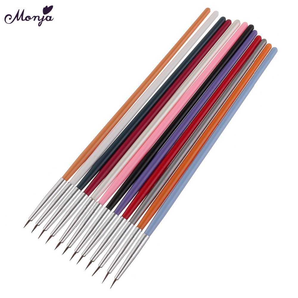 [Hàng mới về] Set 12 cọ vẽ móng trang trí nghệ thuật 3d