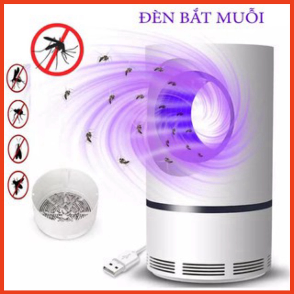 Đèn bắt muỗi hình trụ cổng Usb - Máy bắt muỗi ruồi thông minh công nghệ đèn Led diệt côn trùng bảo vệ sức khỏe gia đình