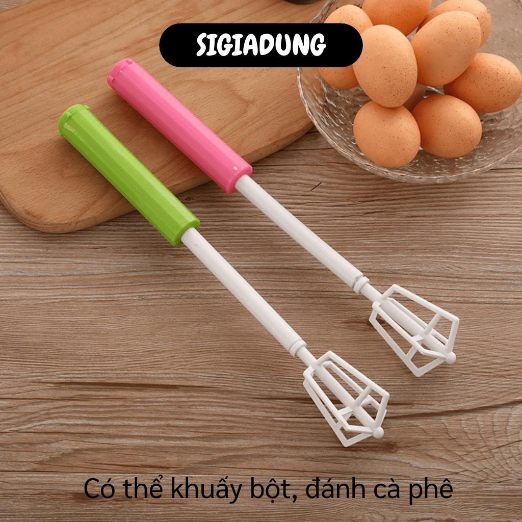 [SGD] Cây Đánh Bọt Cà Phê Nhựa - Dụng Cụ Đánh Trứng, Khuấy Bột Bằng Tay Tiện Dụng 8115