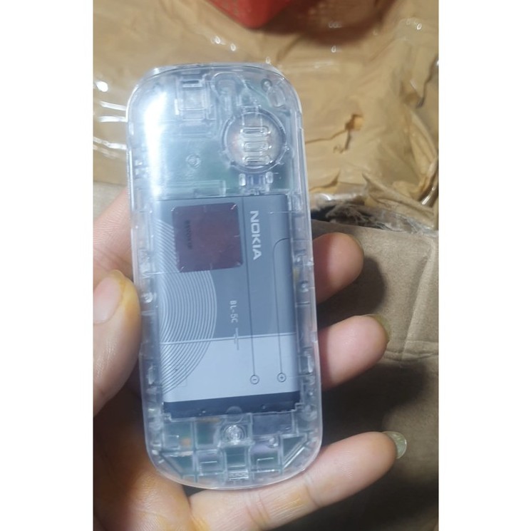 Combo 3 Siêu Rẻ- 3 Chiếc Nokia 1280 Zin Chính Hãng Lên Sườn Vỏ Trong Suốt - Có Pin Sạc Xịn