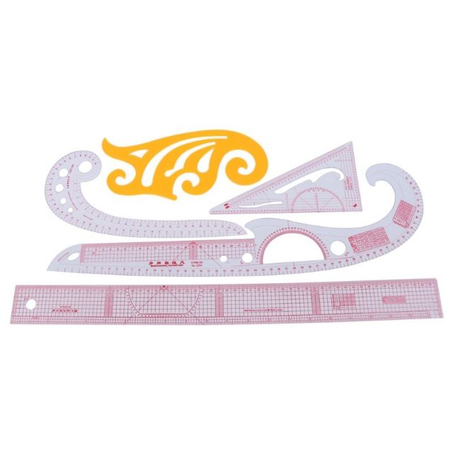 Bộ 5 thước dẻo cắt may cơ bản