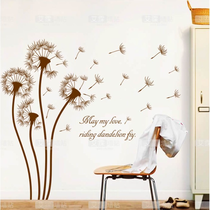 Decal Dán Tường Hoa Bồ Công Anh D333