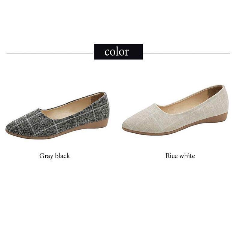 CHZK Giày Búp Bê Đế Bệt Mũi Nhọn Thời Trang Xuân Hè 2023