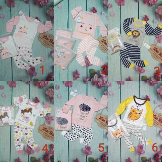 Combo 3 bộ dài tay cho bé QC túi zip từ 6kg đến 16kg
