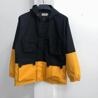 Áo Dù 4 túi - ĐEN VÀNG (unisex)