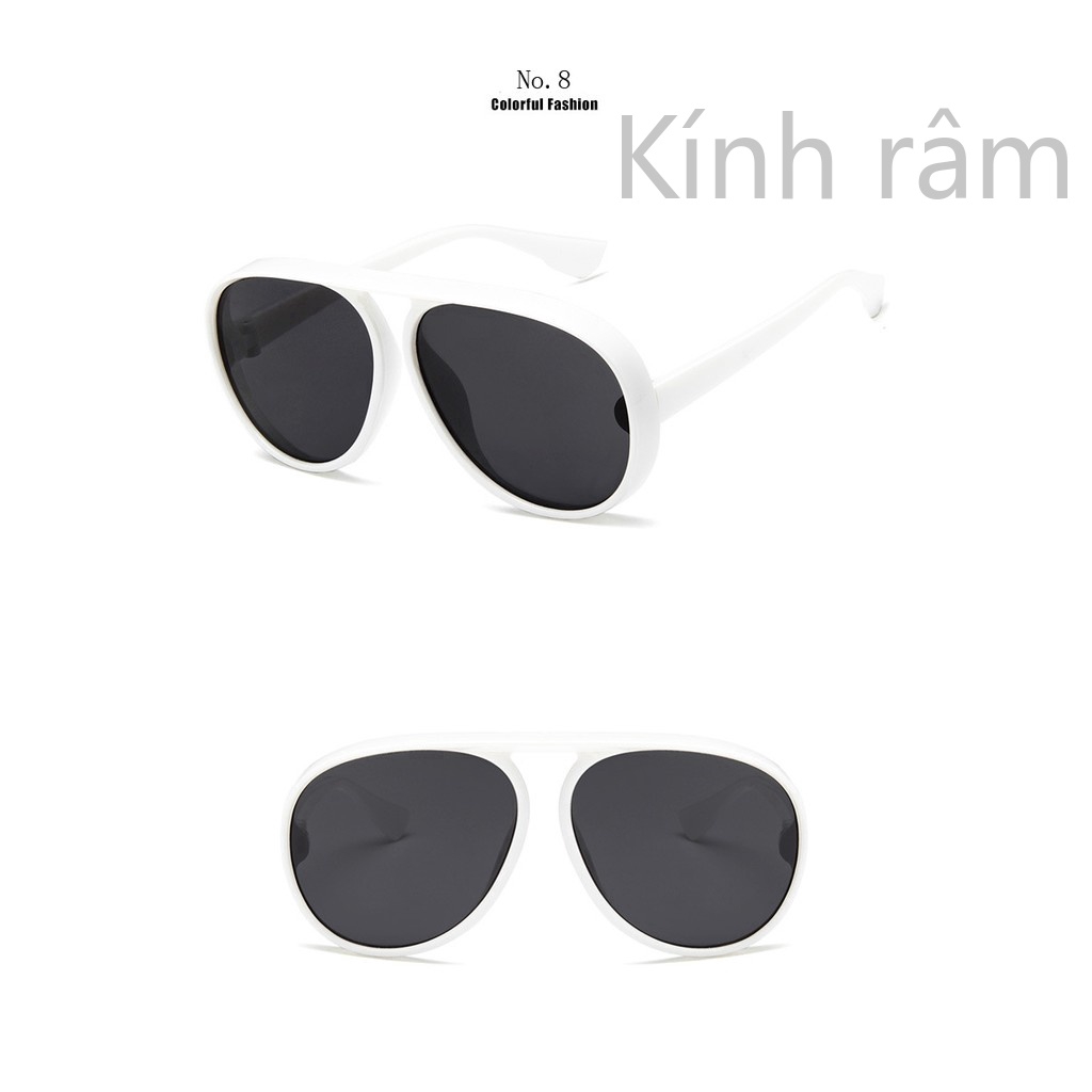 Kính mát gọng hình bầu dục thời trang cho nam và nữ