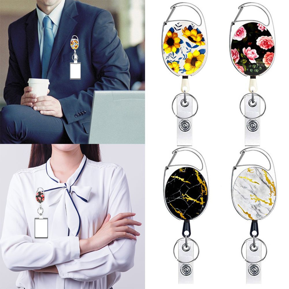 Dây Kẹp Thẻ ID/Thẻ ID Thiết Kế Nhỏ Gọn Siêu Bền Phối Màu Độc Đáo Thời Trang