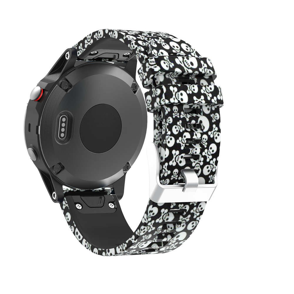 Dây đeo silicon in họa tiết trẻ trung thay thế cho đồng hồ thể thao Garmin Fenix 5 / for Garmin Fenix 6 / forerunner 935 945 /Garmin instinct