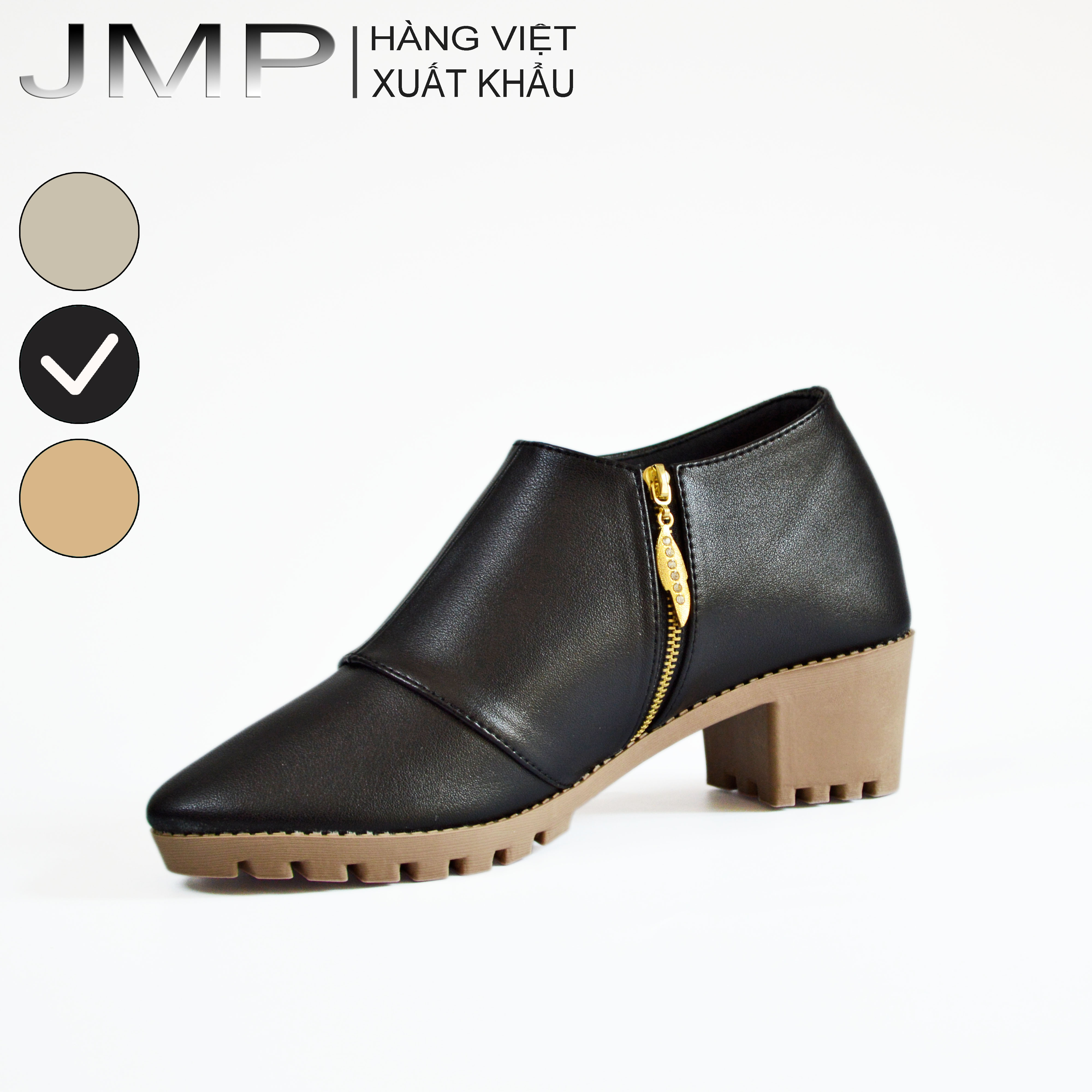 JMP - Giày Boot Cổ Ngắn 5cm Thời Trang - BOT05