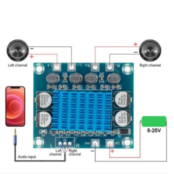 Bảng mạch khuếch đại âm thanh CHANNEL Tpa3110 Xh-A232 30w + 30w 2.0