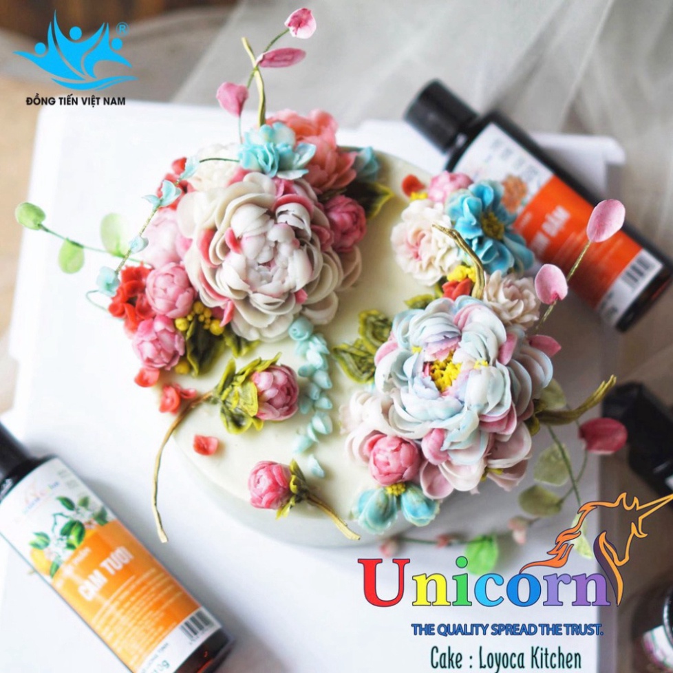 Màu thực phẩm Unicorn - Màu Siro nước dùng trang trí bánh kem