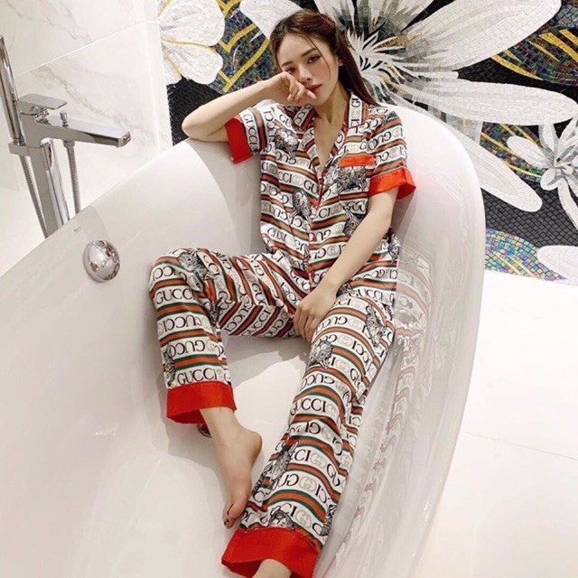 Pijama - pyjama Đồ Mặc Nhà Mẫu Lụa Satin SIÊU HOT