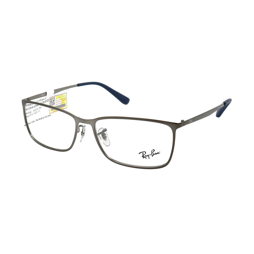 RB6348D-Gọng kính nam nữ Rayban chính hãng (57-16-145), thiết kế dễ đeo bảo vệ mắt