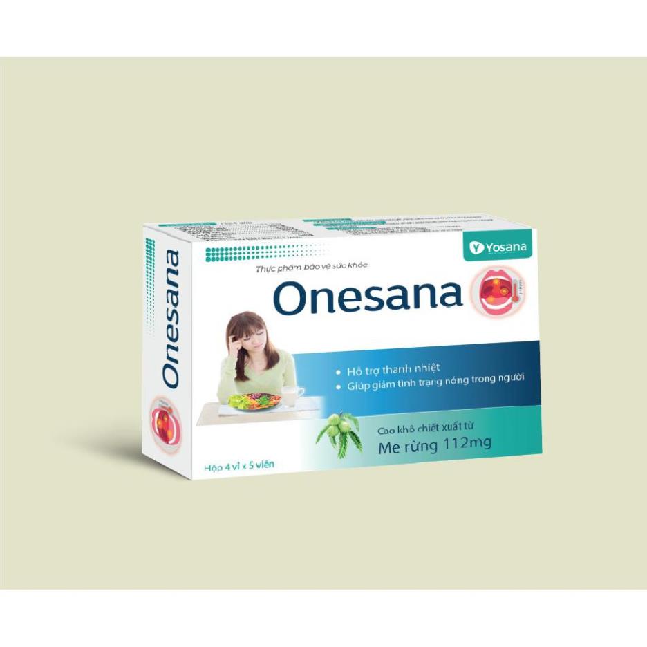 Viên ngậm nhiệt miệng ONESANA – Giảm đau nhiệt miệng, giúp thanh nhiệt, giảm nóng trong (20 viên)