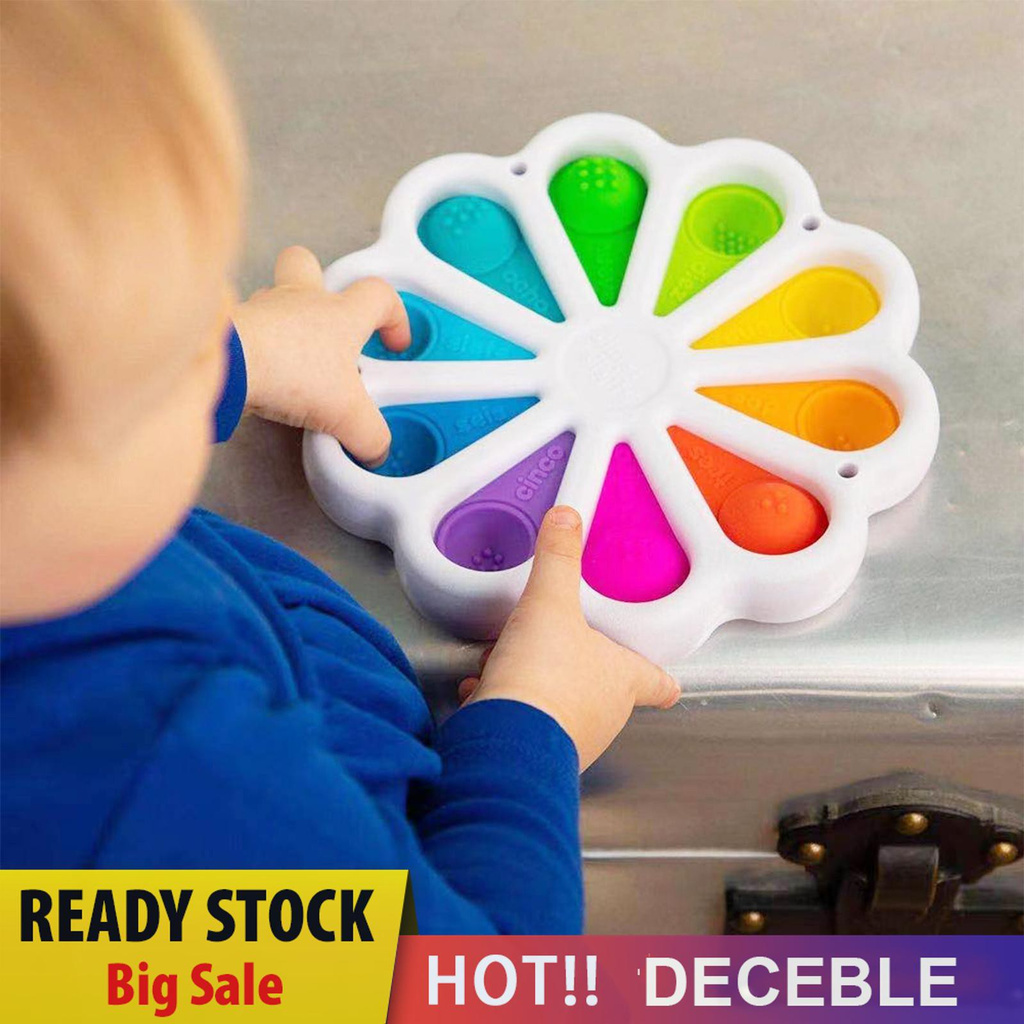Pop It Fidget Đồ chơi Simple Dimple Fidget Đồ chơi Silicone Sensory Popper Early Education Keychain