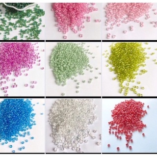 Gói 10-25gam Hạt cườm trung đủ màu size 3mm