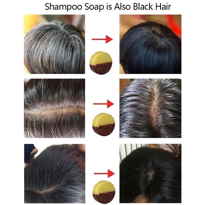 [Hàng mới về] Xà phòng polygonum multiflorum silicon làm sạch tóc không gây kích ứng tiện dụng