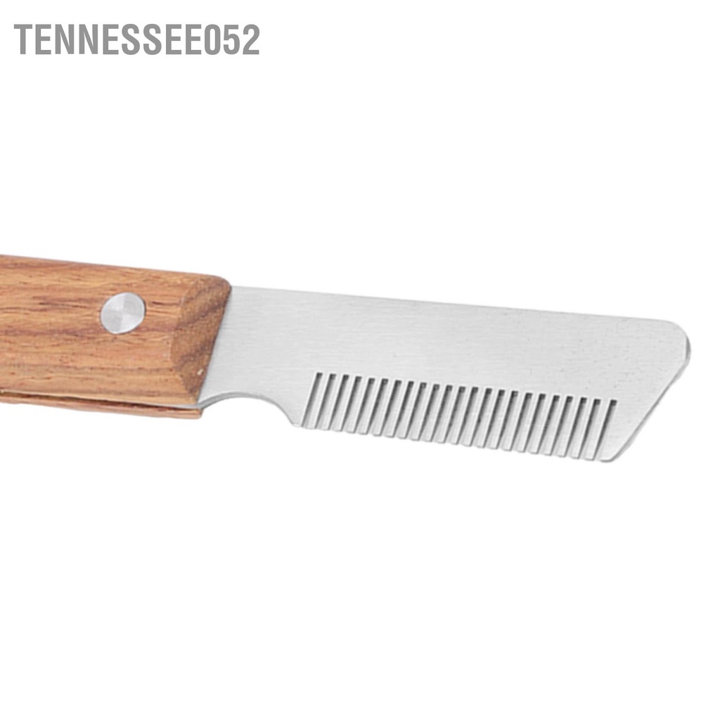 Tennessee052 Lược chải lông cho chó Loại bỏ nút thắt không đau An toàn mèo có tay cầm bằng gỗ để sử dụng phải