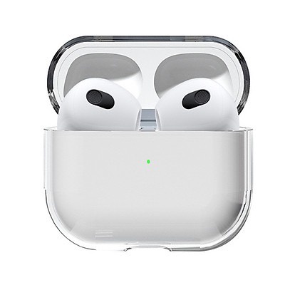 Vỏ Case Silicon Airpod 3 Trong Suốt Có Móc Chống Trầy Xước, Ốp Airpod 3 (JA Shop)