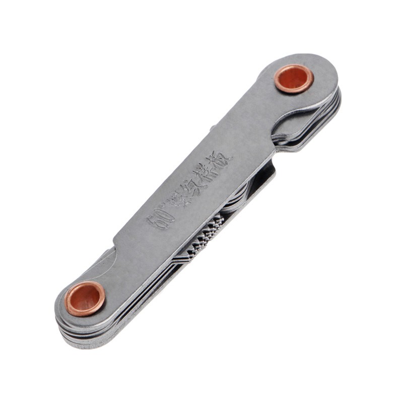 Cặp Thước đo bước ren 60 độ và 55 độ bằng thép không gỉ