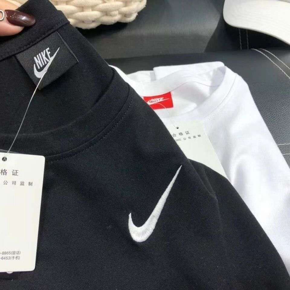 Hàng Có Sẵn Áo Thun cotton mne Thêu Họa Tiết Thời Trang unisex size Lớn / Cặp Đôi / plus