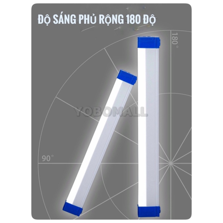 Đèn Siêu Sáng Ống Huỳnh Quang Sạc Tích Điện Đa Năng Trong Nhà,Ngoài Trời,Đêm