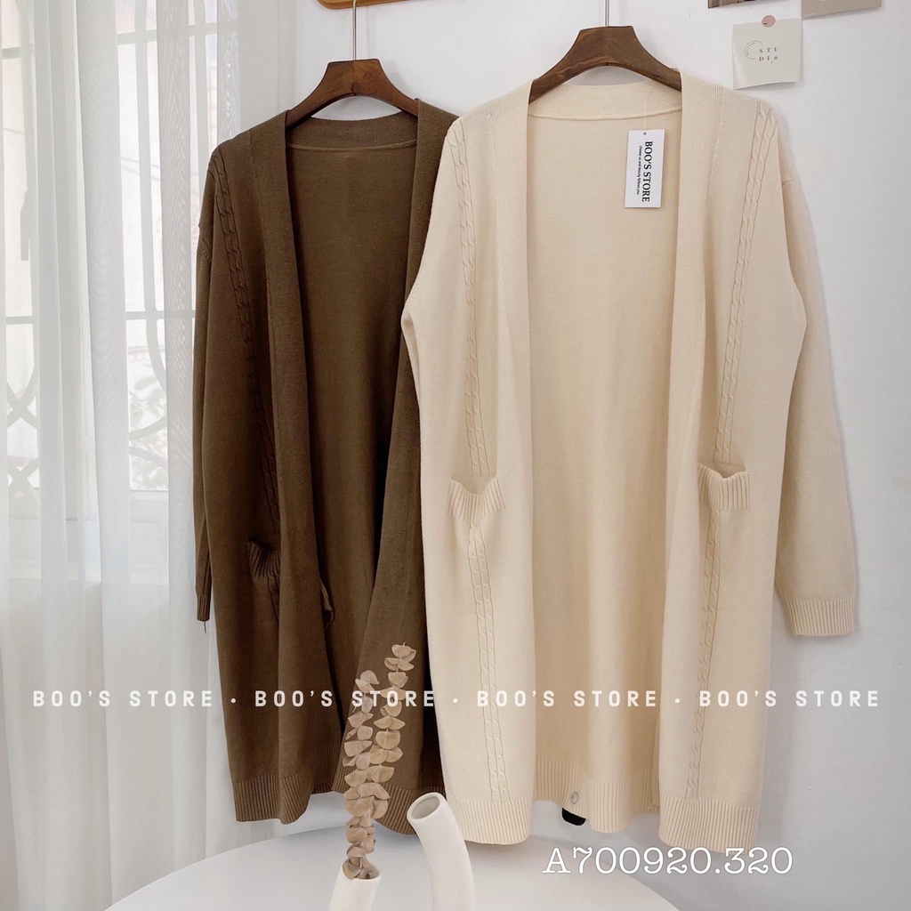 ÁO KHOÁC LEN VẶN THỪNG NHỎ HAI BÊN