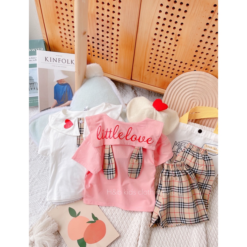 ( SIÊU SALE ) Bộ hè  THỦY THỦ TAI THỎ  bé gái  size 10-22kg