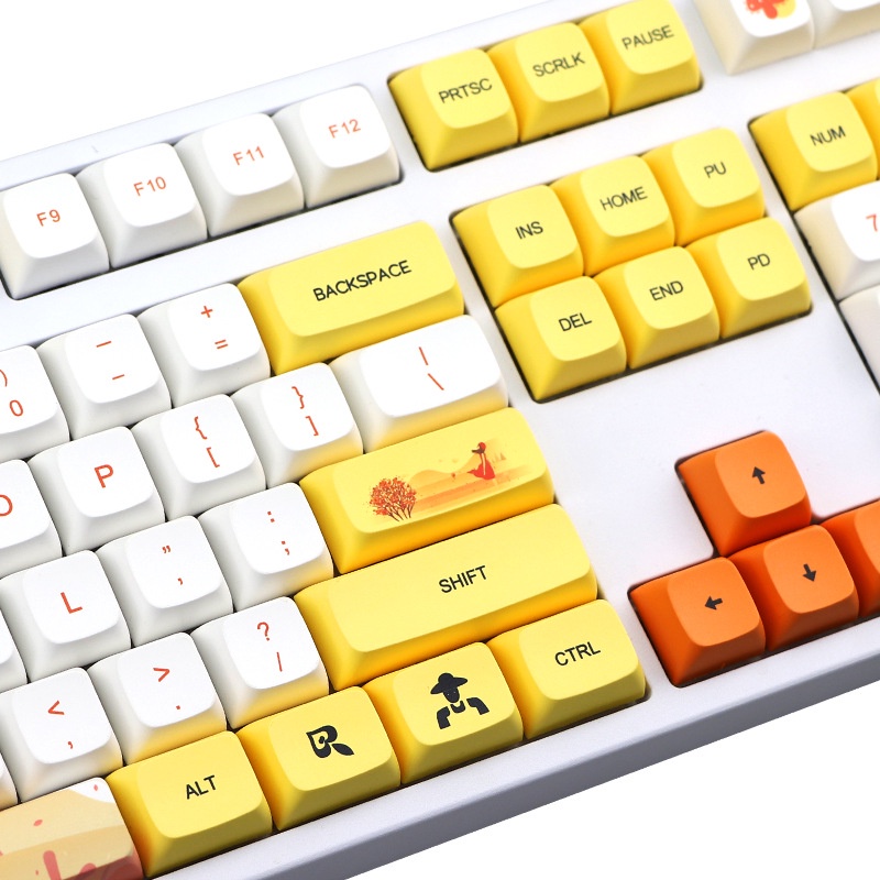 Keycap Cho Bàn Phím Cơ PBT XDA  AUTUMN 129 Phím | Ez.Market