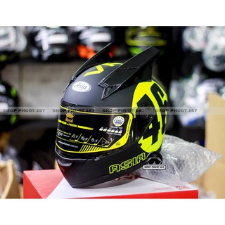 Nón Fullface ASIA Tem đủ loại và tai rùa, bảo hành 12 tháng