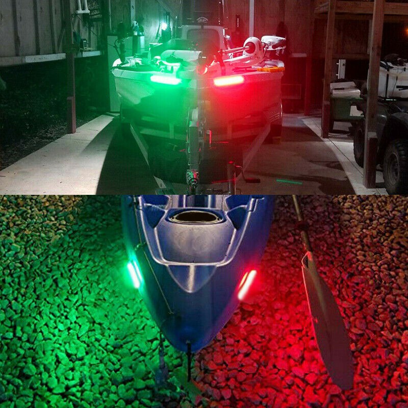 Bộ 4 Đèn Led 12v Ánh Sáng Đỏ Xanh Lá