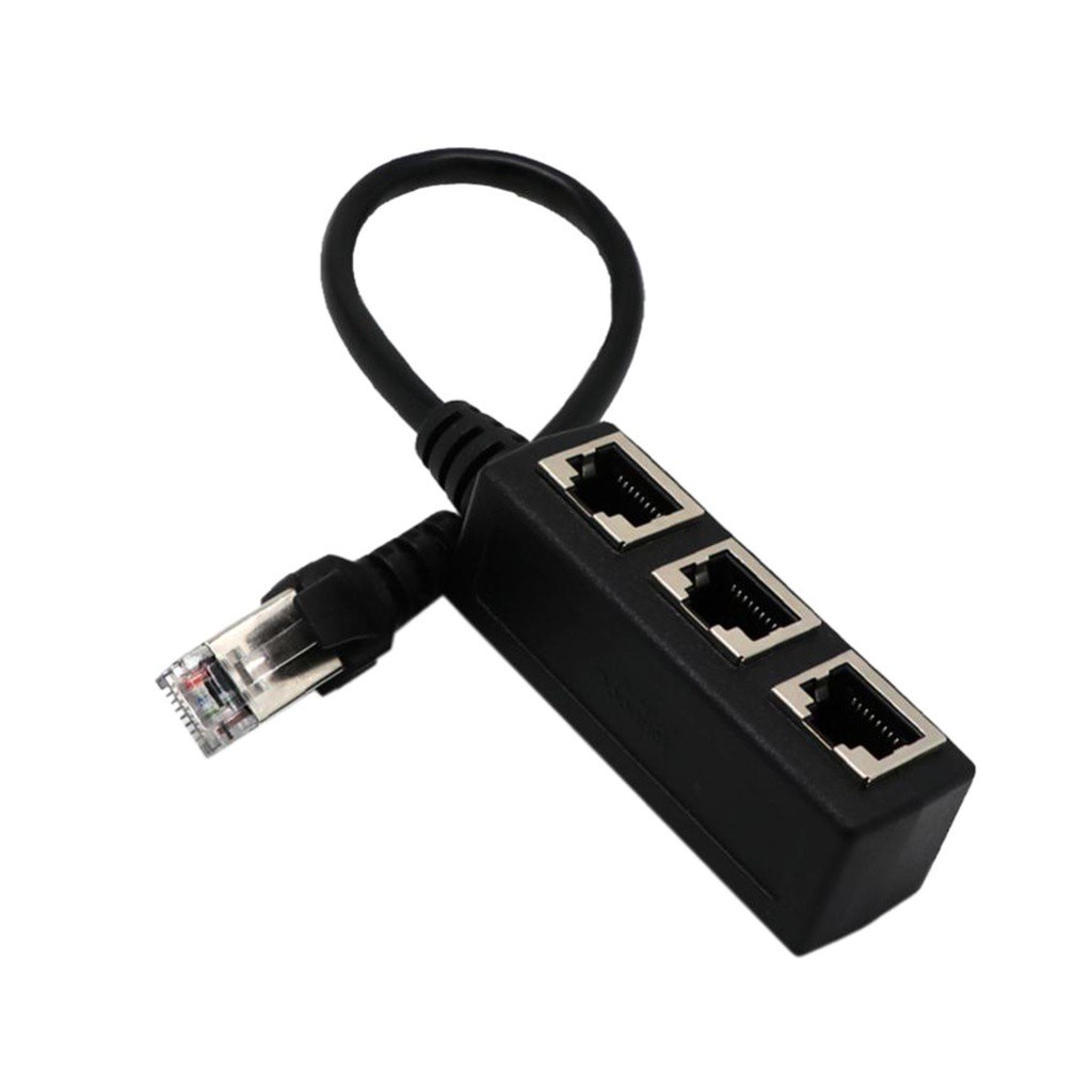 Đầu Chia Cổng Mạng LAN RJ45 Y 1 Thành 3 Cổng Cho CAT 5 / CAT 6