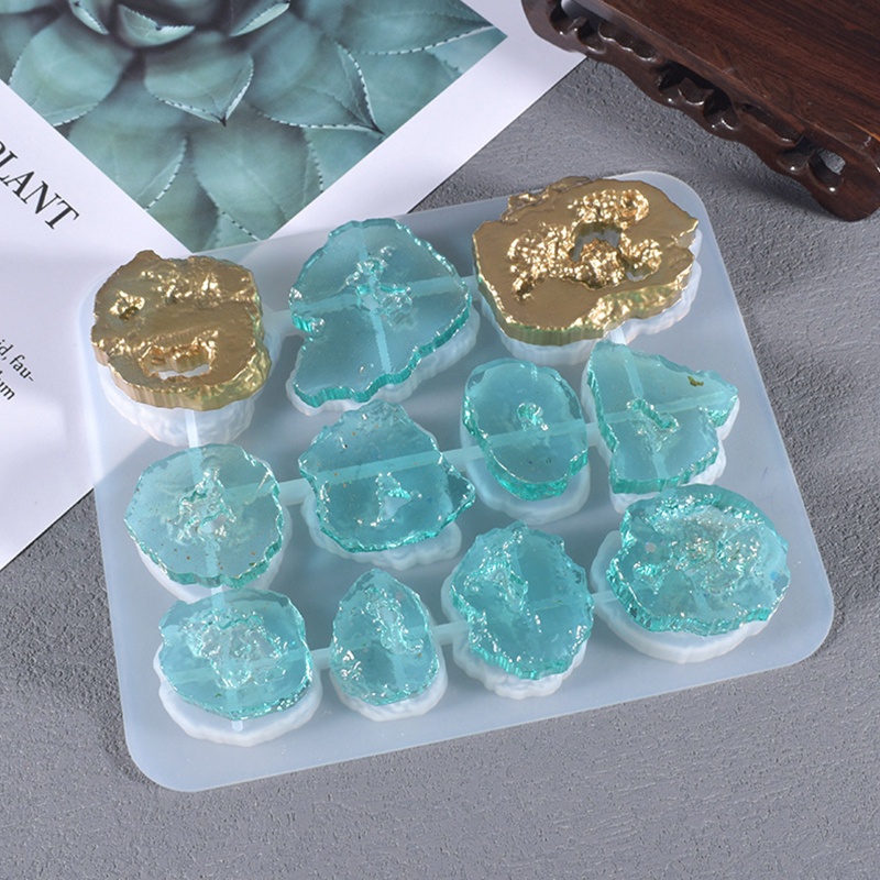 Khuôn Silicone Làm Mặt Vòng cổ / Bông Tai Bằng Pha Lê Epoxy UV DIY