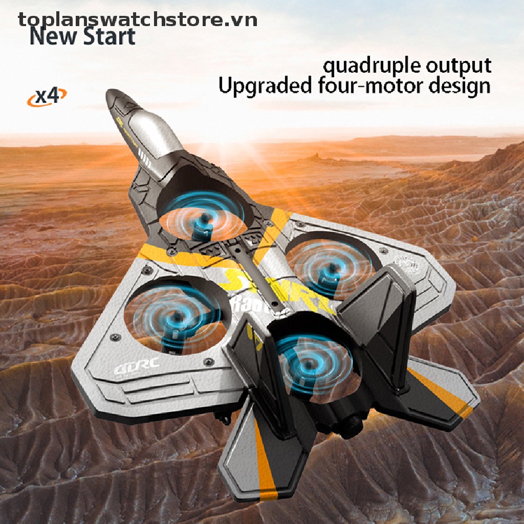 Máy Bay Điều Khiển Từ Xa V17 RC 2.4G 4 Motor Cho Bé Trai