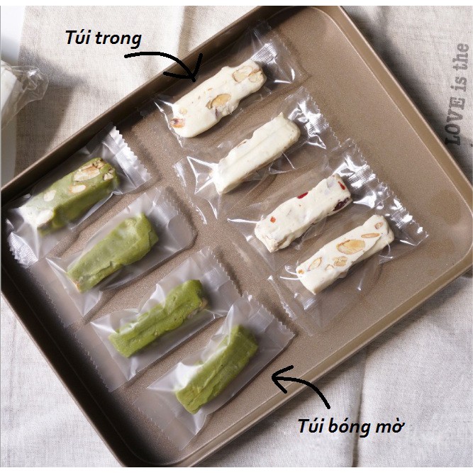 Túi trong đựng kẹo nougat 200c