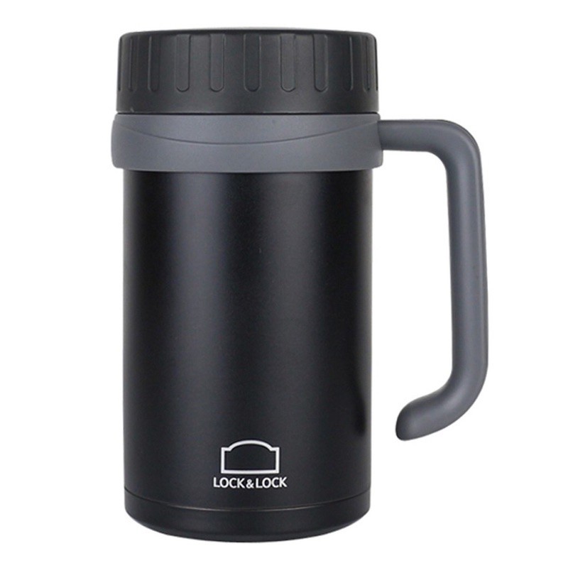 Cốc giữ nhiệt Basic Table Mug LOCK&LOCK LHC9002B 500ml màu đen