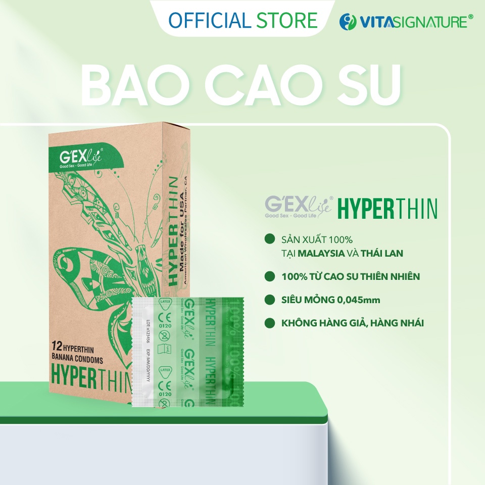 Bao cao su g exlife hyperthin ôm khít kéo dài hộp 12 cái - ảnh sản phẩm 5