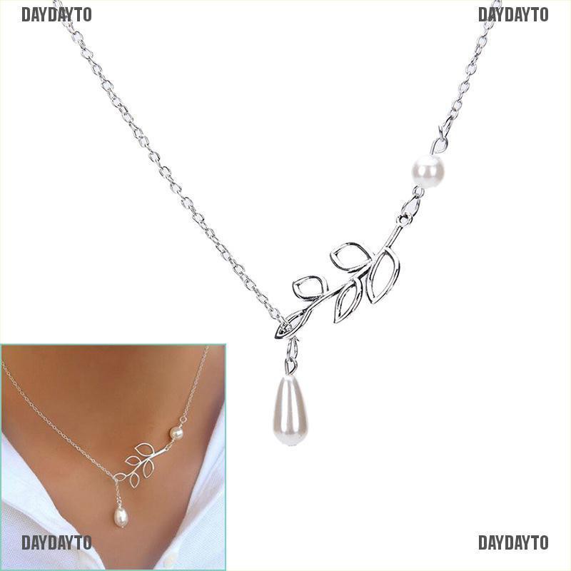 Dây Chuyền Mặt Đính Ngọc Trai Nhân Tạo Thời Trang