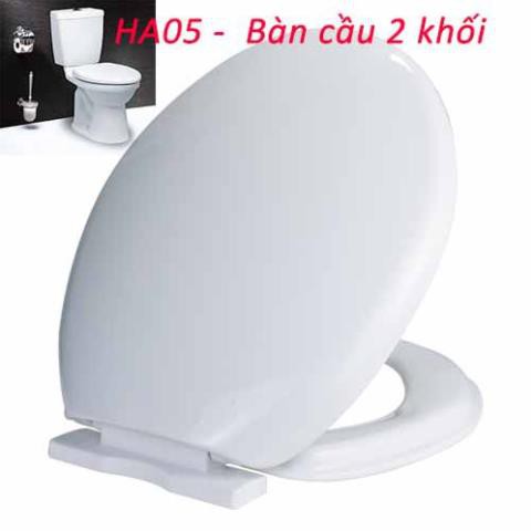 Nắp bồn cầu rơi em Hùng Anh Ha05, nhựa ABS siêu bền