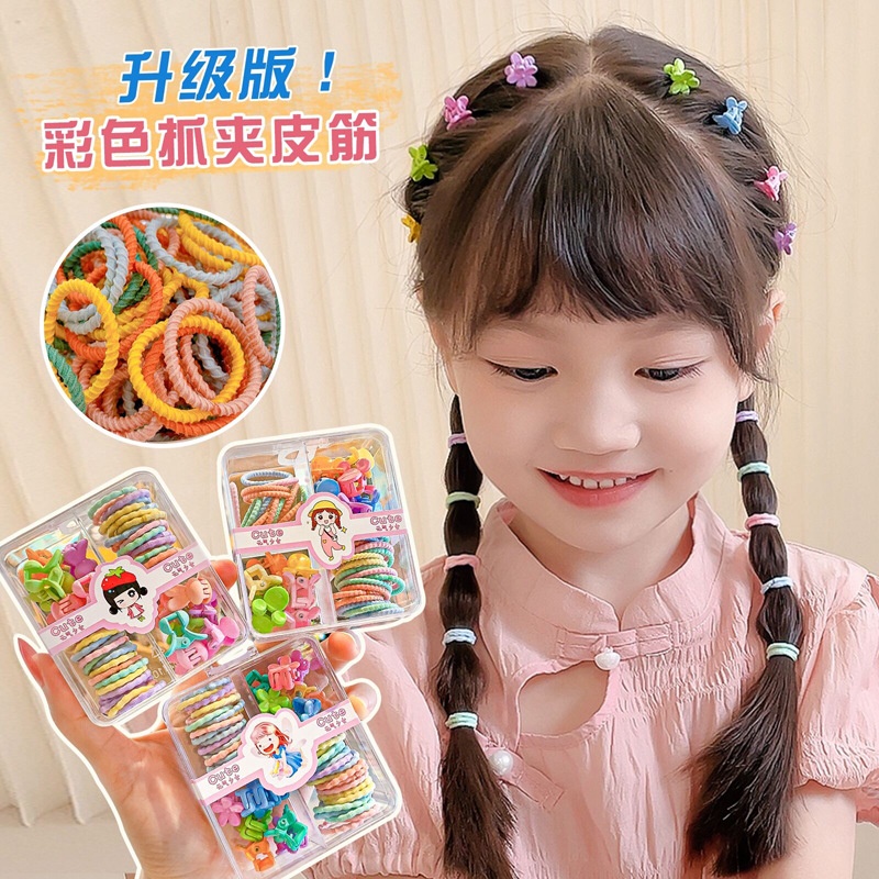 Hộp Kẹp Tóc mini Hình Vương Miện Ngôi Sao Dễ Thương Cơ Bản Phong Cách Mới Cho Trẻ Em