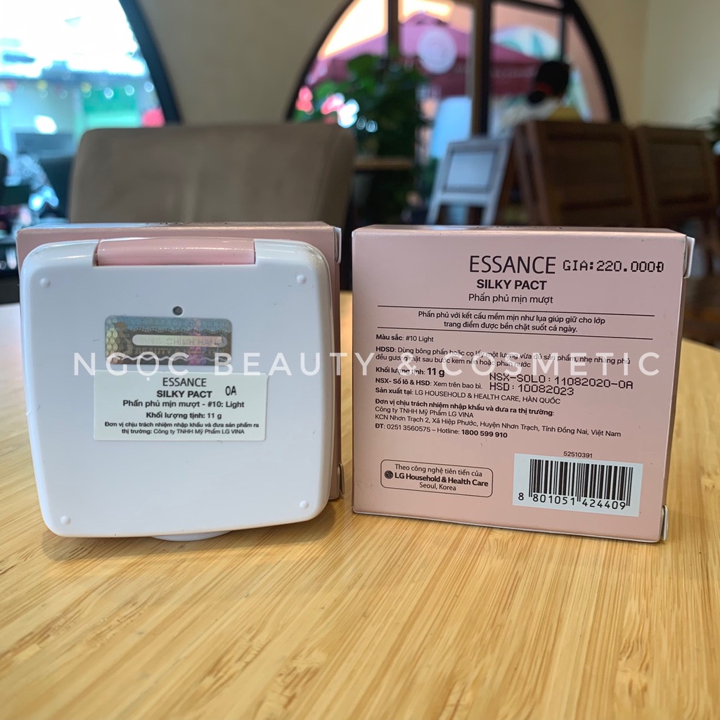 Phấn phủ mịn mượt Essance Silky Pact 11g