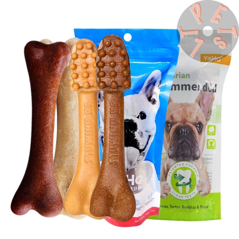Xương gặm sạch răng bổ sung canxi cho chó YAHO 170gr vị bò-gà nướng