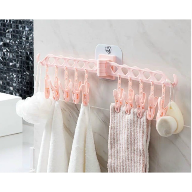 Móc Kẹp Tất- Móc Tất Vớ Tã Lót Gắn Tường Dễ Thương Tiện Dụng Cho Cả Gia Đình