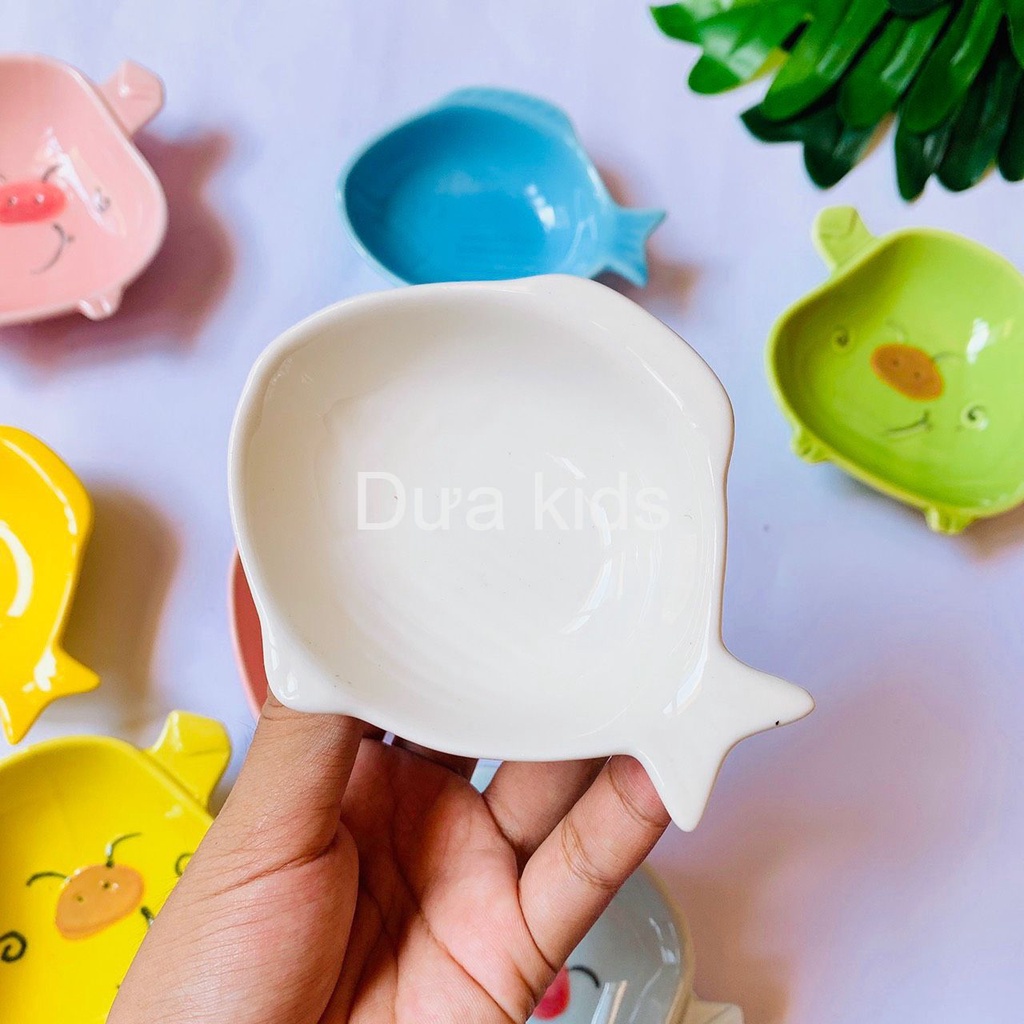 ( Xả kho ) Bát đĩa sứ ăn dặm cho bé hình thú, trái cây hoa quả  FREE SHIP dùng để ăn dặm, trang trí decor nhà bếp