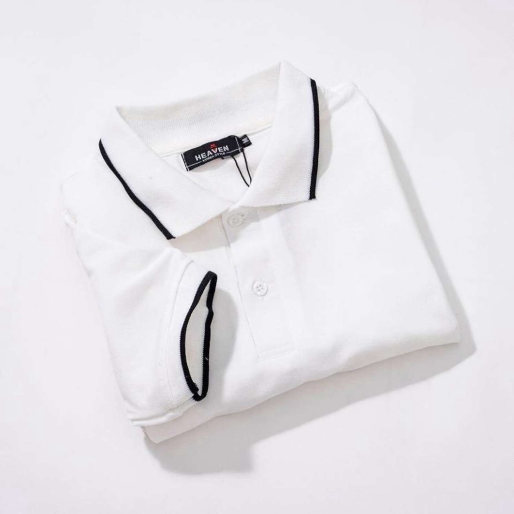 Áo Polo nam chất đẹp - áo phông cổ bẻ Phối viền cao cấp thiết kế phong cách trẻ trung sang trọng, thấm hút mồ hôi