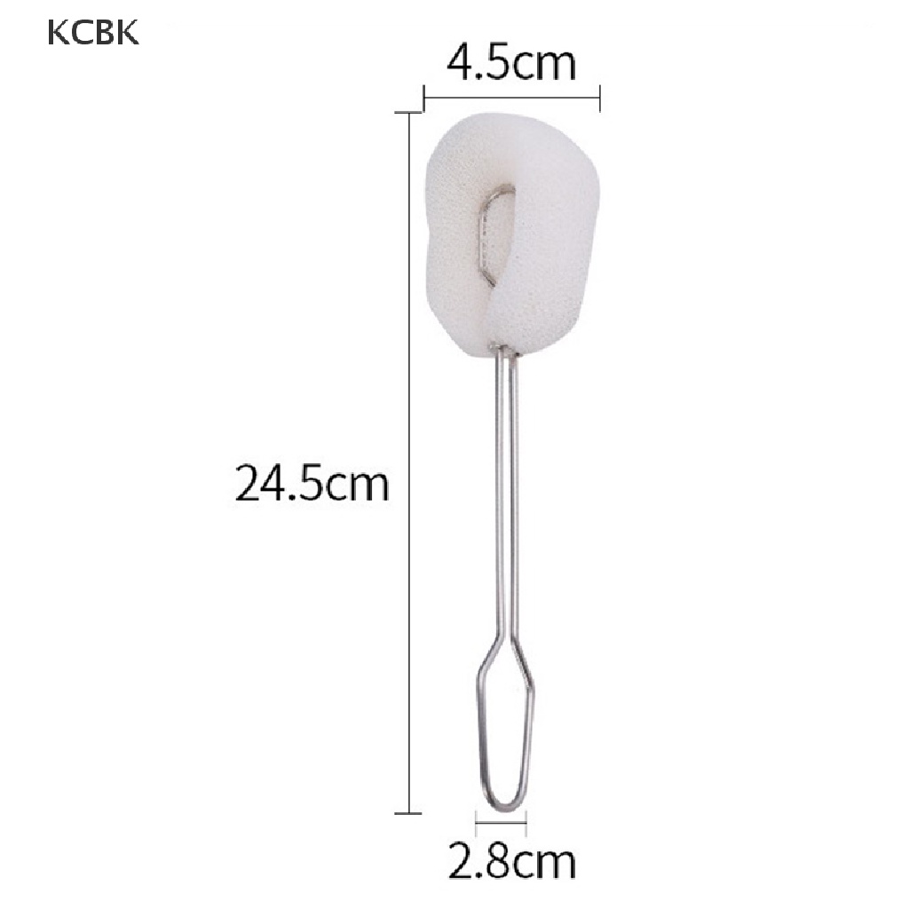 Cọ rửa cốc bọt biển tay cầm dài làm sạch tiện dụng cho nhà bếp