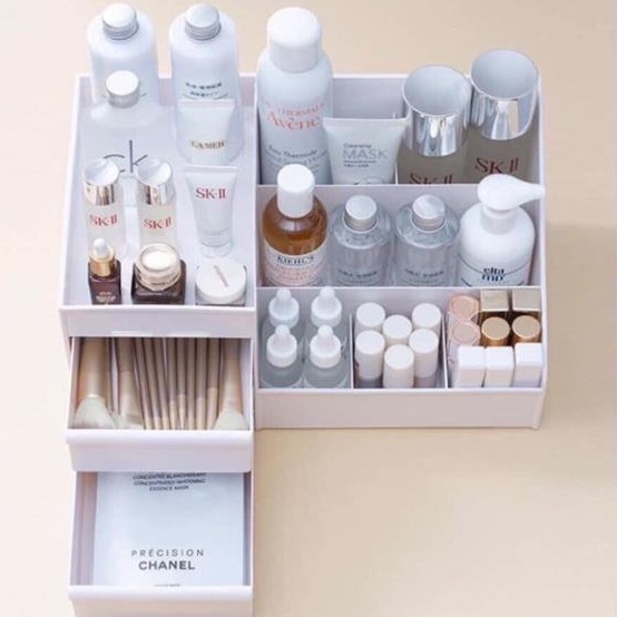 [Thánh sắp xếp] Kệ mỹ phẩm 2 tầng siêu bền